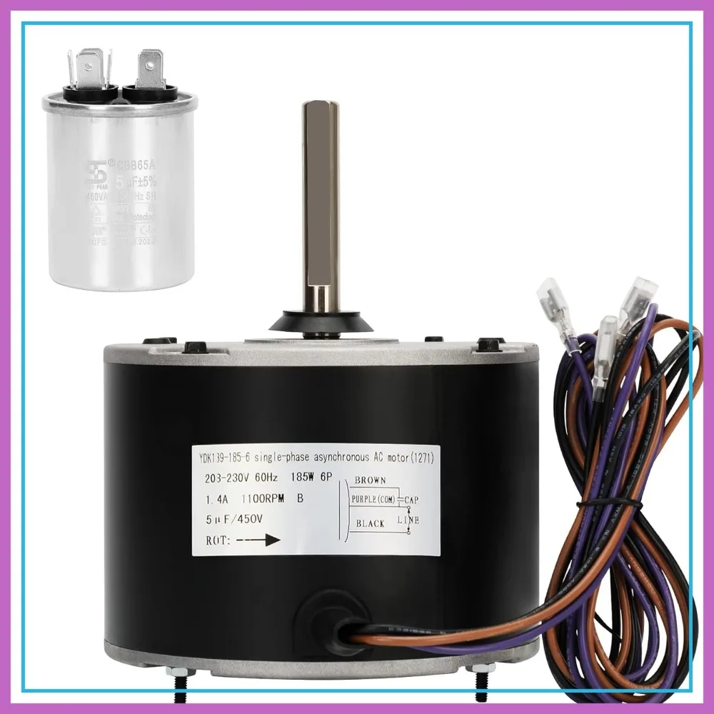 1/4 hp Condenser Fan Motor Replaces Goodman 0131m00018psp for AC Units
1/4 hp Condenser Fan Motor Replaces Goodman 0131m00018psp for AC Units