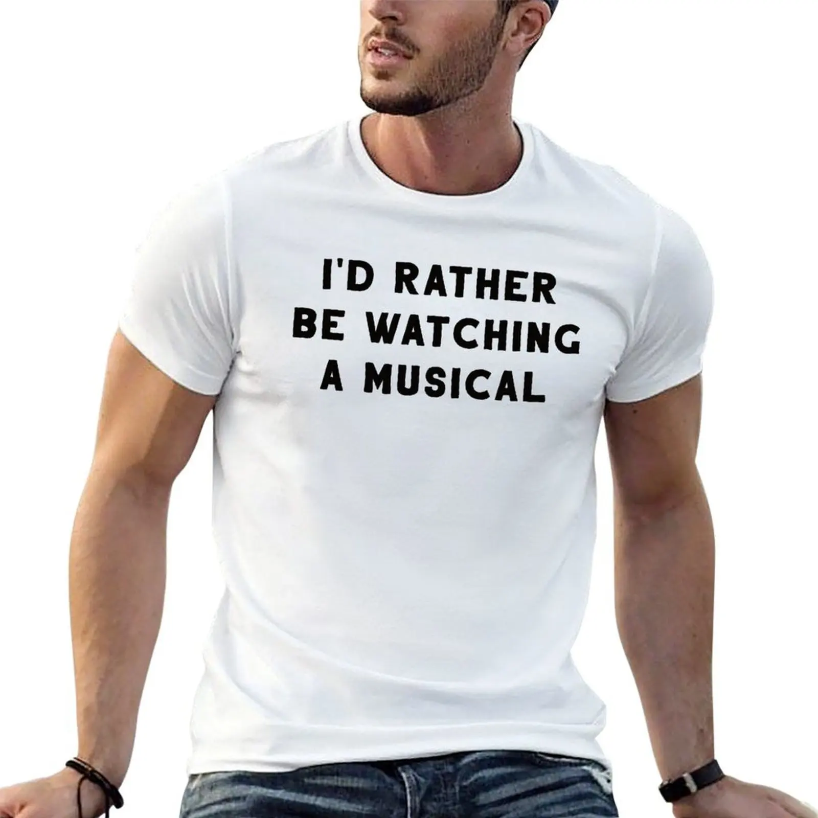I'd Rather Be Watching A Musical T-Shirt funny t shirts dark humor t shirt for man cotton t shirts high quality T-shirt
I'd Rather Be Watching A Musical T-Shirt funny t shirts dark humor t shirt for man cotton t shirts high quality T-shirt