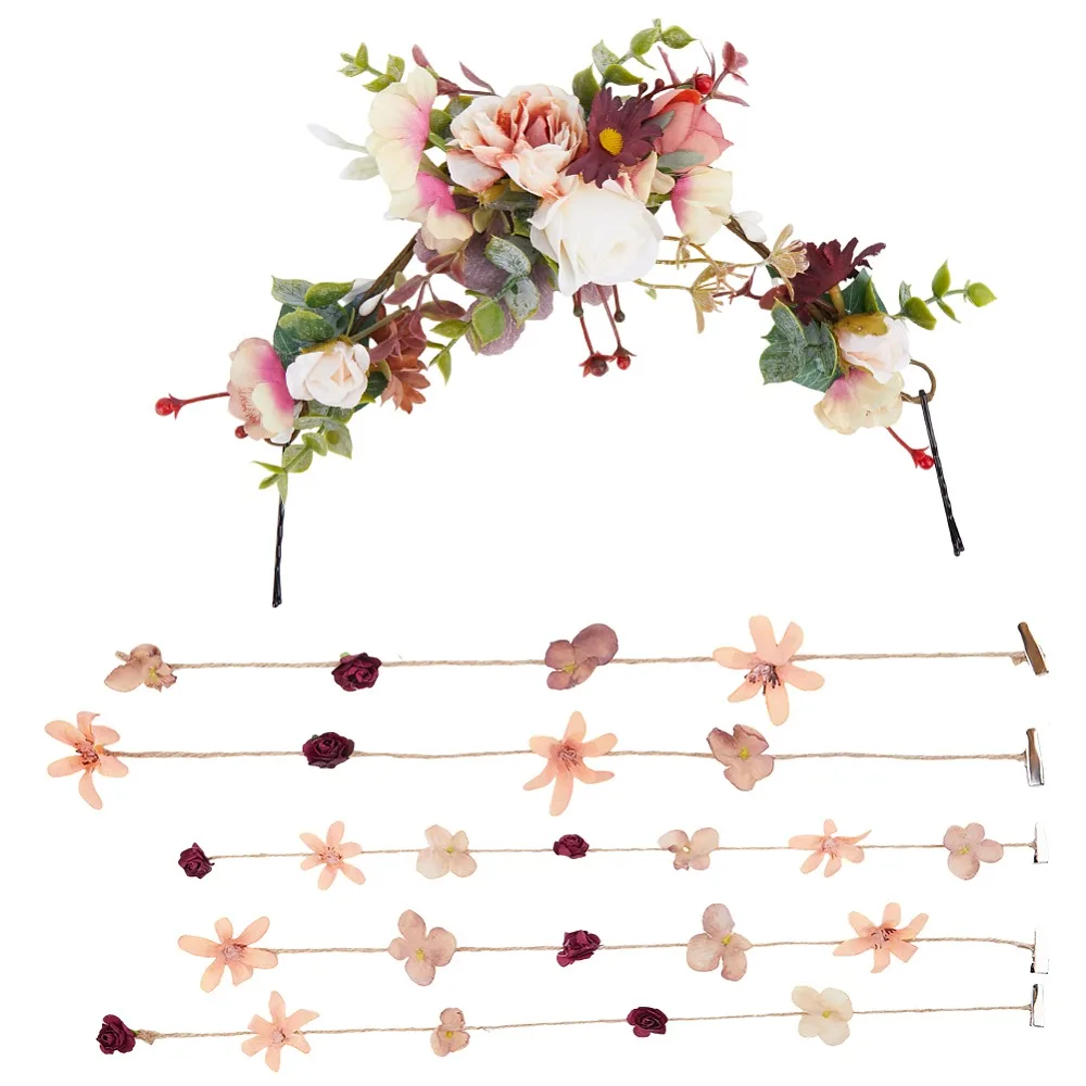 6Pcs Cloth Alloy Plastic Headbands Wrapped Hair Hoop for Hair Accessories Hair Vine Mixed Color 255~480x32.5~145x3~32.5mm
6Pcs Cloth Alloy Plastic Headbands Wrapped Hair Hoop for Hair Accessories Hair Vine Mixed Color 255~480x32.5~145x3~32.5mm