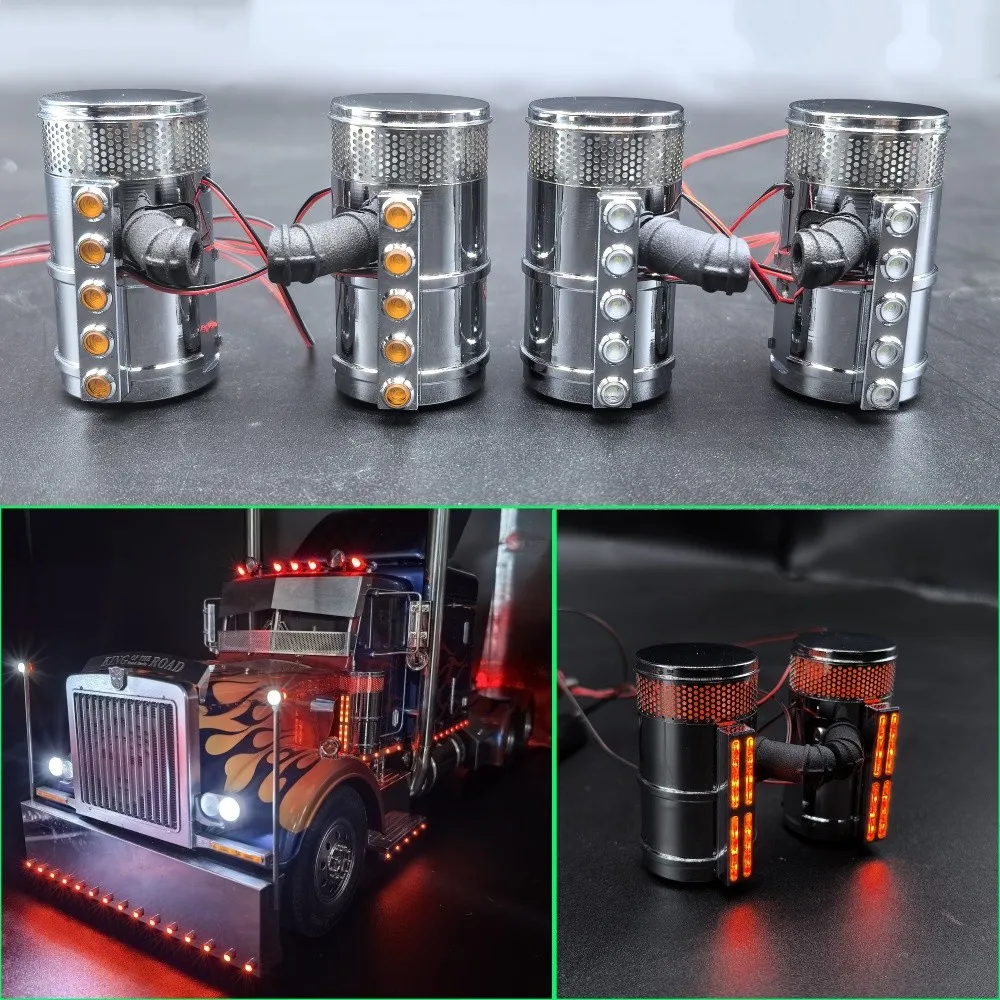 Metal Air Filter with Light for RC Tamiya Truck 1/14 56301 56344 King Hauler
Metal Air Filter with Light for RC Tamiya Truck 1/14 56301 56344 King Hauler