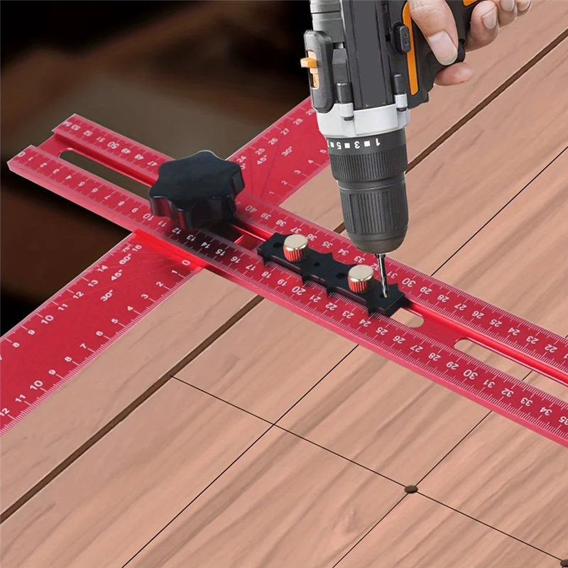 ABGR-Adjustable 2-In-1 Drilling Positioning Ruler,Aluminum Cabinet Hardware Jig,Cabinet Drawer Door Hole Drilling Template
ABGR-Adjustable 2-In-1 Drilling Positioning Ruler,Aluminum Cabinet Hardware Jig,Cabinet Drawer Door Hole Drilling Template