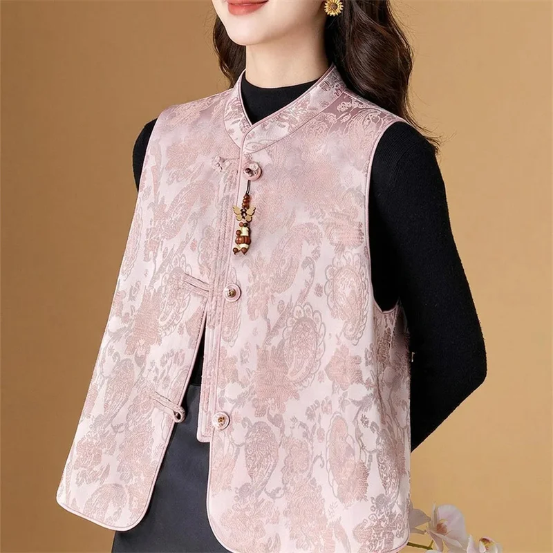 Women Vest Fashion Spring and Summer Round Collar Sleeveless Waistcoat Loose Vest Coat Joker Women Cardigan jacquard Coat Jacket
Women Vest Fashion Spring and Summer Round Collar Sleeveless Waistcoat Loose Vest Coat Joker Women Cardigan jacquard Coat Jacket