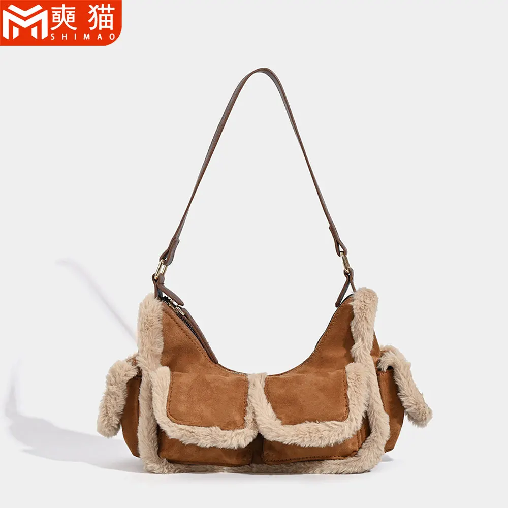 Милая плюшевая сумка на плечо для женщин и девочек, имитация кашемира, высококачественная сумка для пельменей в стиле ретро с несколькими карманами
Милая плюшевая сумка на плечо для женщин и девочек, имитация кашемира, высококачественная сумка для пельменей в стиле ретро с несколькими карманами