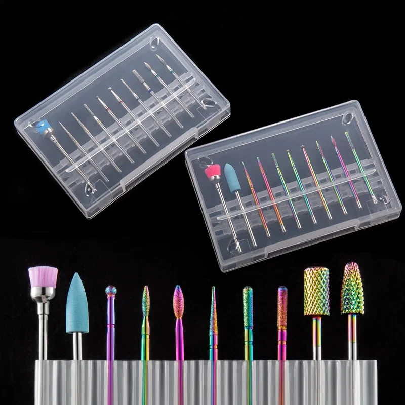 10 шт./кор. алмазные сверла для ногтей, вращающиеся фрезы, аксессуары, пилочки для ногтей, набор инструментов для маникюра, педикюра, шлифовки и полировки
10 шт./кор. алмазные сверла для ногтей, вращающиеся фрезы, аксессуары, пилочки для ногтей, набор инструментов для маникюра, педикюра, шлифовки и полировки