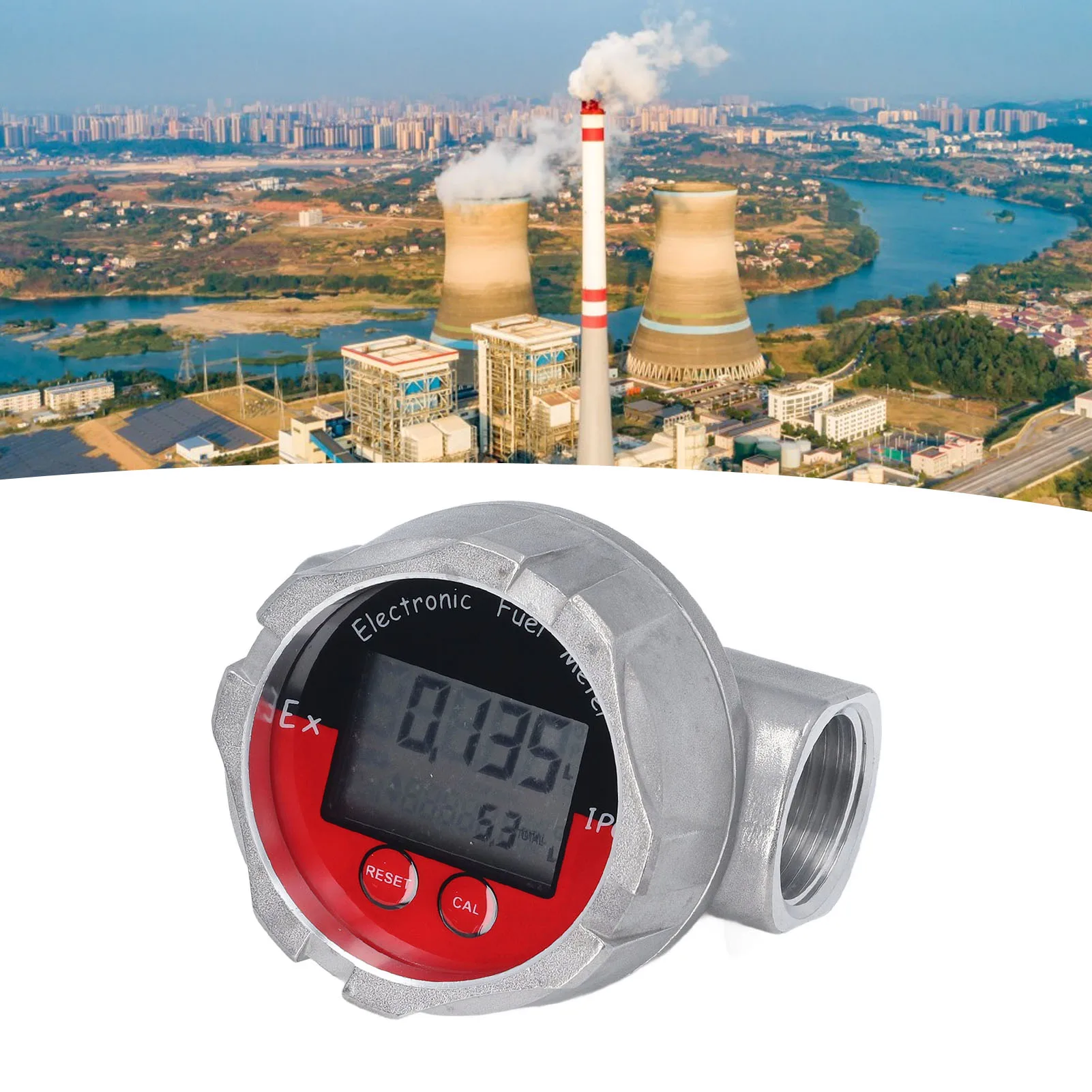 Electronic Turbine Flowmeter 1 Inch Meter LCD Display Screen Built in Battery 10‑100LPM for Diesel Gasoline Water
Electronic Turbine Flowmeter 1 Inch Meter LCD Display Screen Built in Battery 10‑100LPM for Diesel Gasoline Water