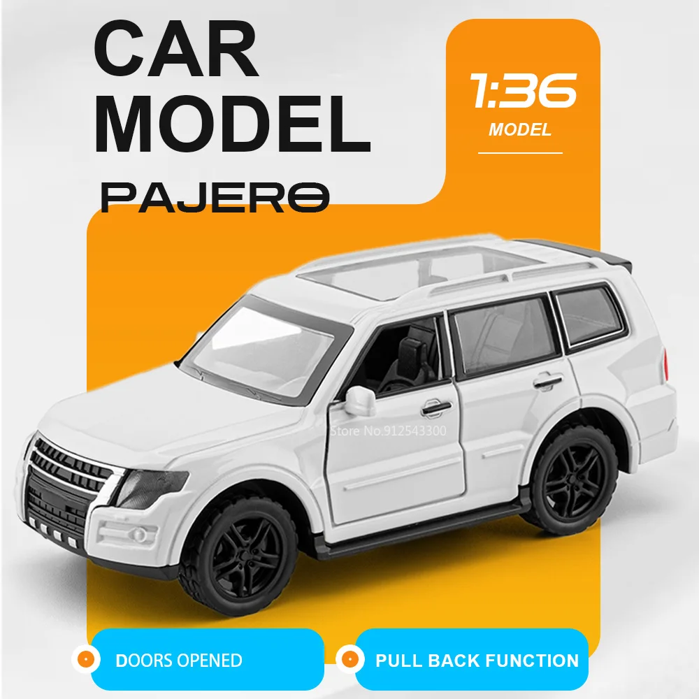 1:36 Scale Mitsubishi Pajero Car Model Toy Doors Opened Alloy Body Models Pull Back Rubber Tires Vehicle Unique Festival Gifts
1:36 Scale Mitsubishi Pajero Car Model Toy Doors Opened Alloy Body Models Pull Back Rubber Tires Vehicle Unique Festival Gifts