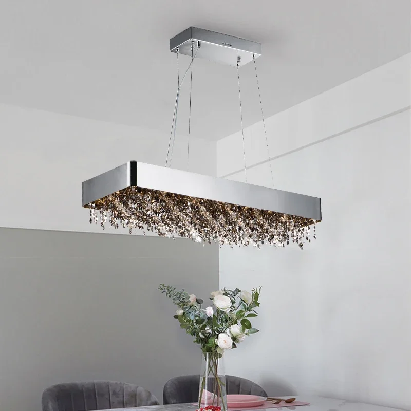 New Design Chandelier Lighting Living Room Bedroom Round Hanglamp Rectangle Kitchen Chrome Crystal LED Light Dining Room Lamps
New Design Chandelier Lighting Living Room Bedroom Round Hanglamp Rectangle Kitchen Chrome Crystal LED Light Dining Room Lamps
