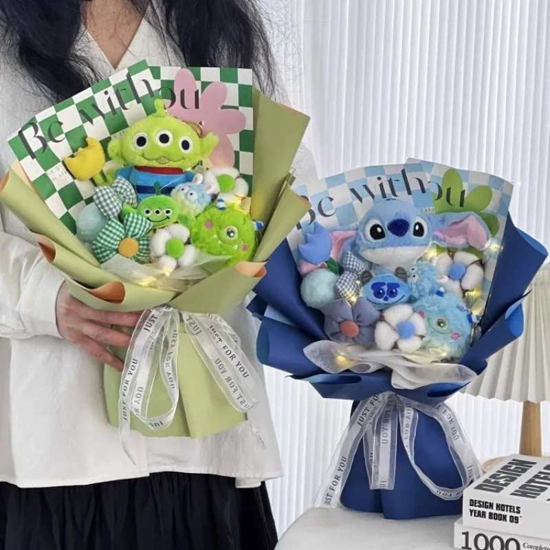 Kawaii Stitch Valentine's Day Creative Doll Bouquet Anime Girls Boys Birthday Holiday Graduation Cartoon Flower Gifts Ornaments
Kawaii Stitch Valentine's Day Creative Doll Bouquet Anime Girls Boys Birthday Holiday Graduation Cartoon Flower Gifts Ornaments