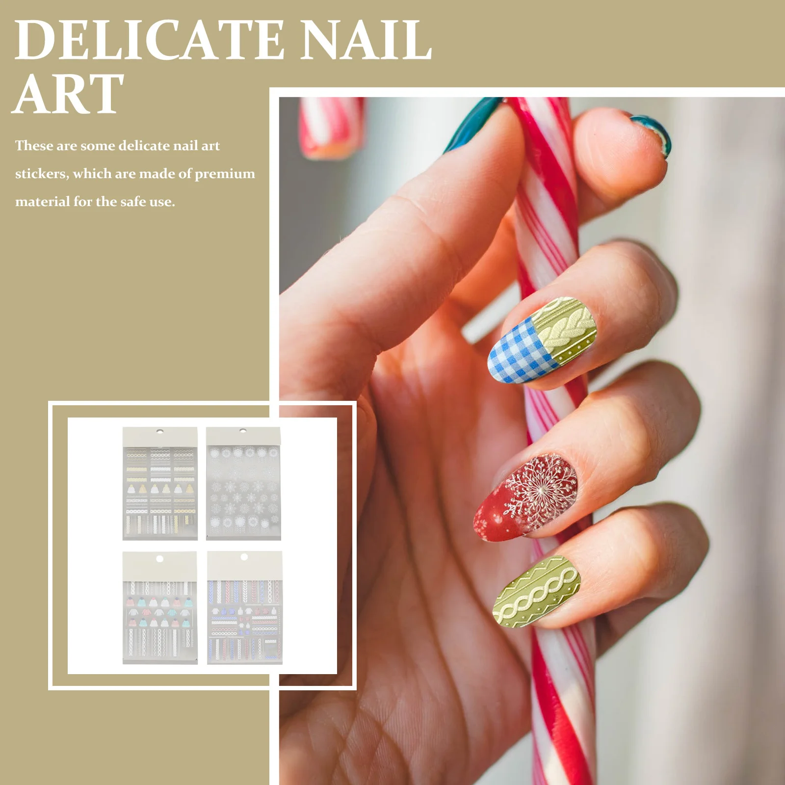 4Sets Xmas Nail Art Stickers Sweater Snowflake Design Diy Manicure Decals Women Fingernail Decoration Embossed Nail Diy Sticker
4Sets Xmas Nail Art Stickers Sweater Snowflake Design Diy Manicure Decals Women Fingernail Decoration Embossed Nail Diy Sticker