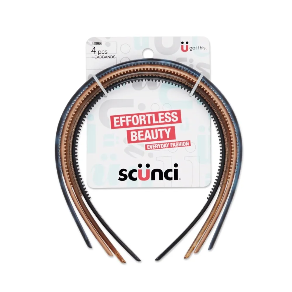 Ultra Flexible Skinny Headbands No Damage No Denting Hair Ties Secure Hold Headache Free Slim Hair Accessories for Women Assorted Neutral Colors 4 Pack
Ultra Flexible Skinny Headbands No Damage No Denting Hair Ties Secure Hold Headache Free Slim Hair Accessories for Women Assorted Neutral Colors 4 Pack