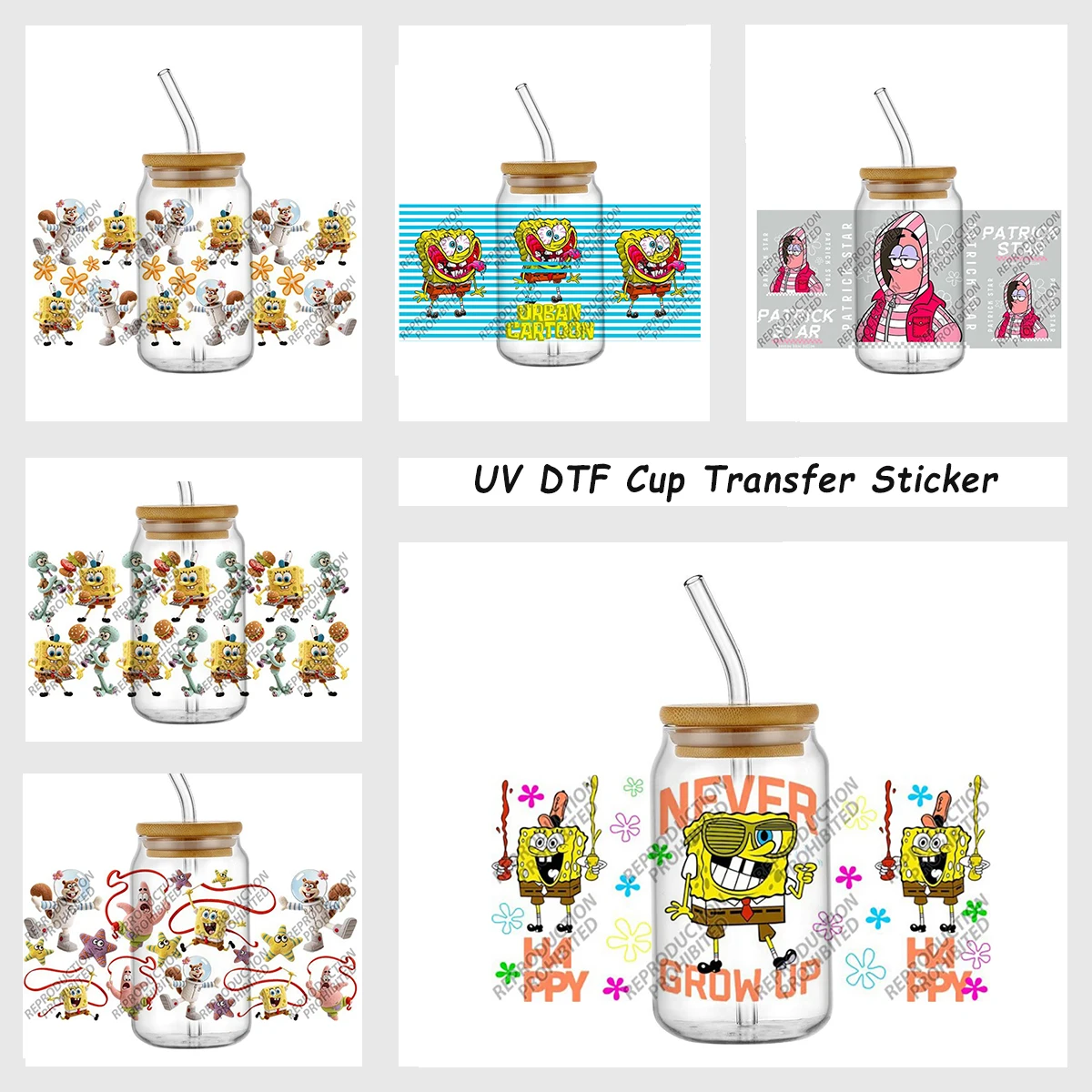 Наклейки-декали Happy Yellow Sponge Pink Starfish Designs Libbey Glass Wrap Decal Ocean Friends UV DTF для стаканов, DIY-переводные наклейки для подарков
Наклейки-декали Happy Yellow Sponge Pink Starfish Designs Libbey Glass Wrap Decal Ocean Friends UV DTF для стаканов, DIY-переводные наклейки для подарков