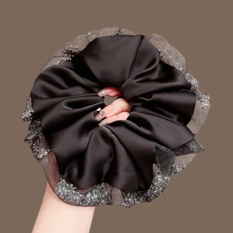 Korean Style High-End Scrunchie New Tie Elegant Rope Large Elastic Band Flower Hair Accessory
Korean Style High-End Scrunchie New Tie Elegant Rope Large Elastic Band Flower Hair Accessory