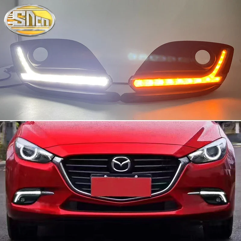 2PCS LED Daytime Running Light For Mazda 3 2017 2018 Axela Waterproof Turn Yellow Signal Relay Car 12V LED DRL Day Light 
2PCS LED Daytime Running Light For Mazda 3 2017 2018 Axela Waterproof Turn Yellow Signal Relay Car 12V LED DRL Day Light