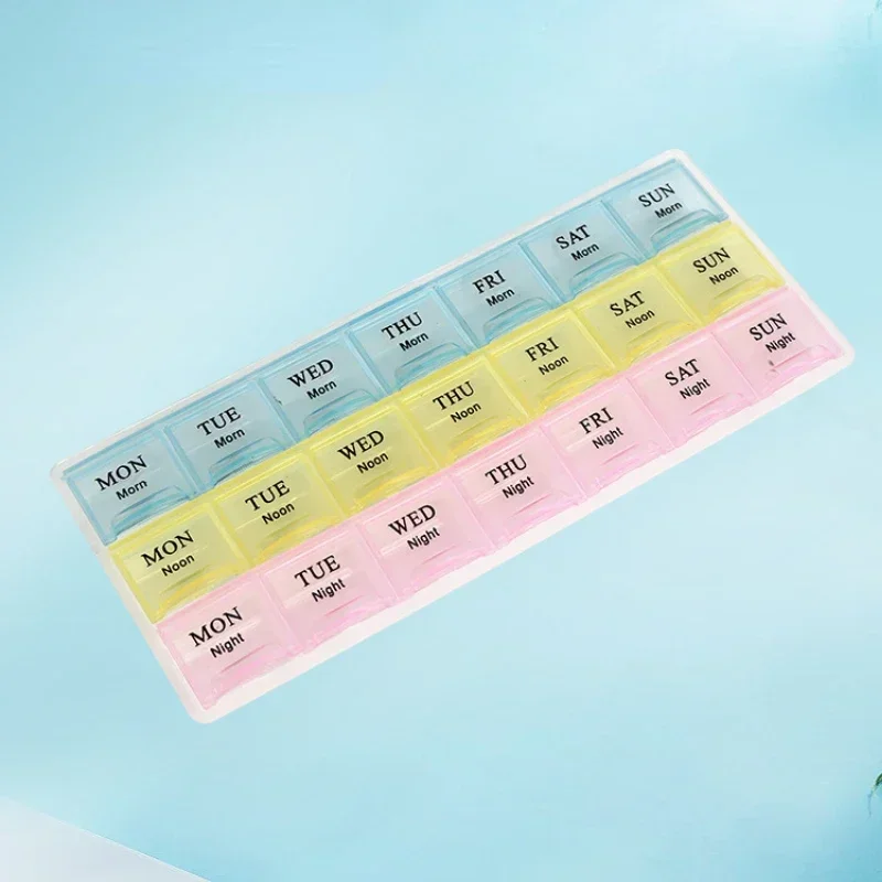 Portable Travel Pill Box Cases Organizer 7 Days 21 Grids 3 Times One Day with Large Compartments for Vitamins Medicine Fish Oils
Portable Travel Pill Box Cases Organizer 7 Days 21 Grids 3 Times One Day with Large Compartments for Vitamins Medicine Fish Oils