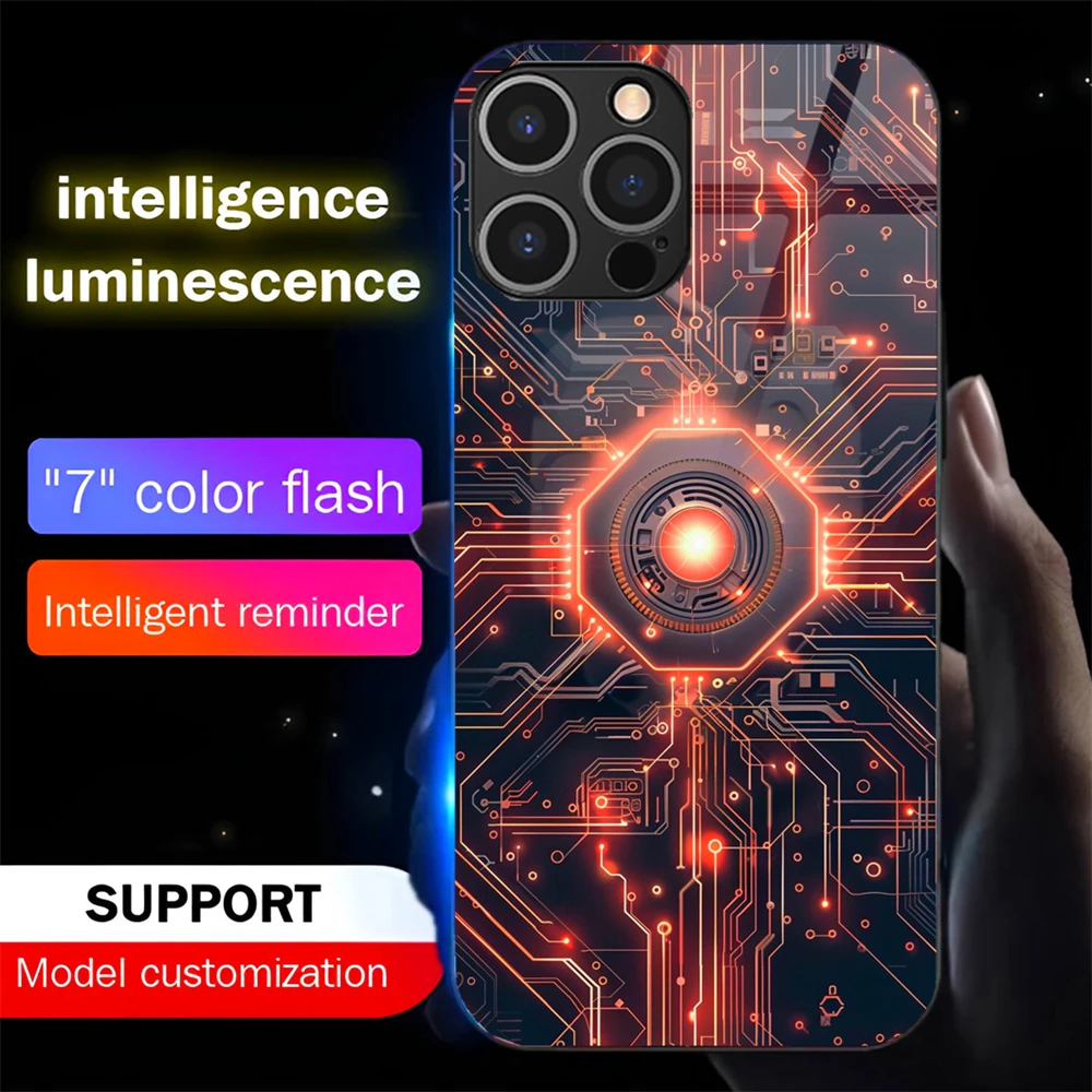 Luxury Chip Pattern Luminous Tempered Glass Phone Case LED Backlight Cover For iPhone Air 17 16 E 15 14 13 12 11 Pro Max
Luxury Chip Pattern Luminous Tempered Glass Phone Case LED Backlight Cover For iPhone Air 17 16 E 15 14 13 12 11 Pro Max