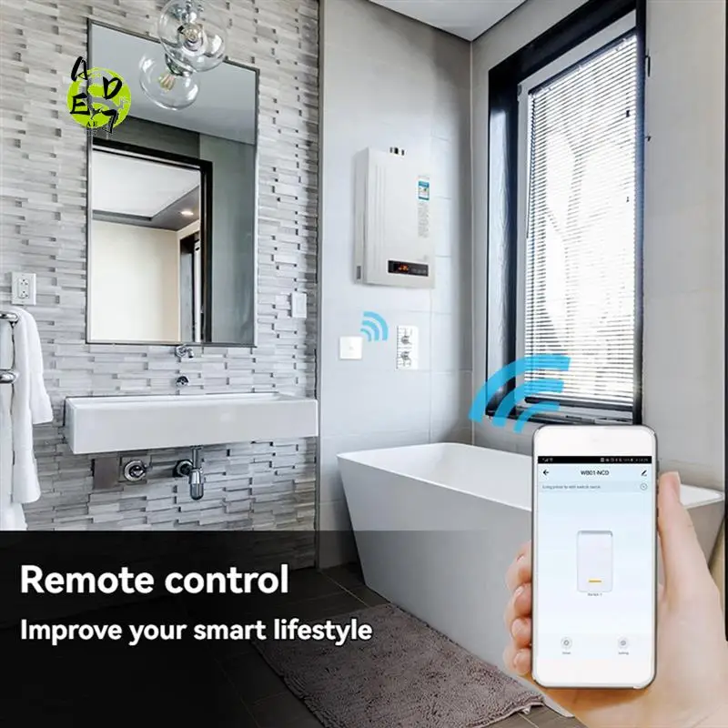 AED7-Wifi Boiler Switch/Water Heater Controller 20A Tuya Smart APP Remote Control Alexa Home Voice Glass Panel EU Plug
AED7-Wifi Boiler Switch/Water Heater Controller 20A Tuya Smart APP Remote Control Alexa Home Voice Glass Panel EU Plug