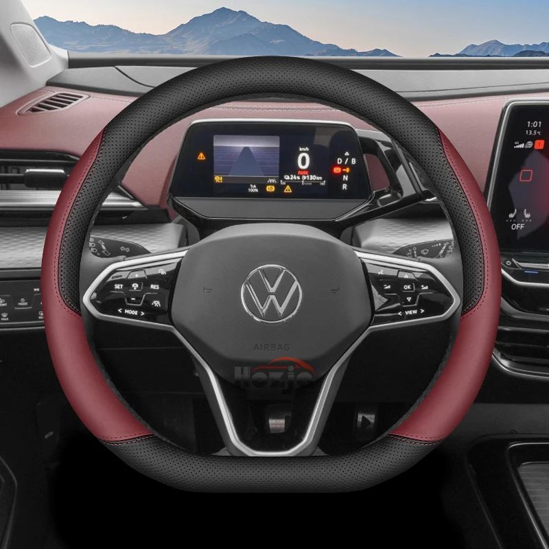 Leather Car Steering Wheel Cover for Volkswagen Jetta T-cross Polo Tiguan T-roc Caddy Virtus Taos Teramont 2025 2026 Accessories
Leather Car Steering Wheel Cover for Volkswagen Jetta T-cross Polo Tiguan T-roc Caddy Virtus Taos Teramont 2025 2026 Accessories
