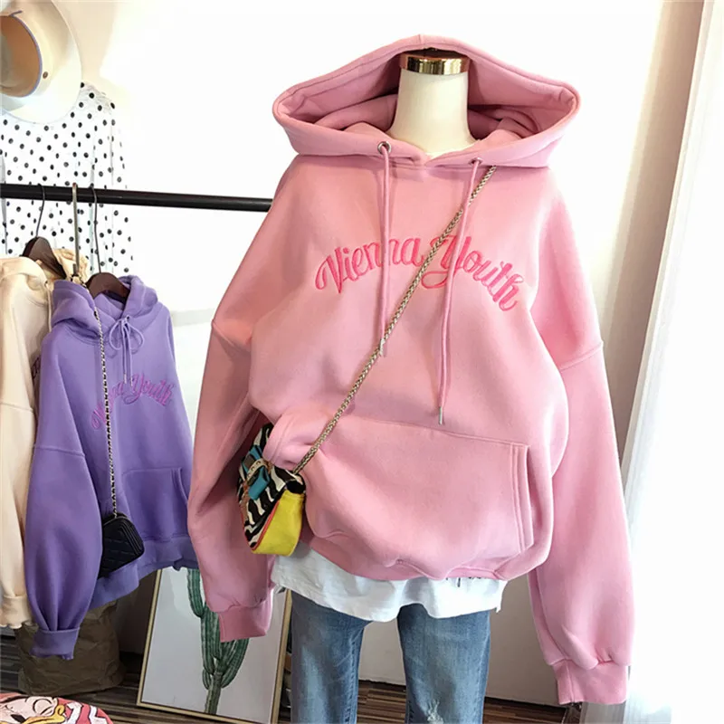 Women's Sweatshirt Autumn Winter 2026 New Korean Version Ins Trendy Printed Letters Loose Fleece Thick Versatile Hooded Jacket
Women's Sweatshirt Autumn Winter 2026 New Korean Version Ins Trendy Printed Letters Loose Fleece Thick Versatile Hooded Jacket