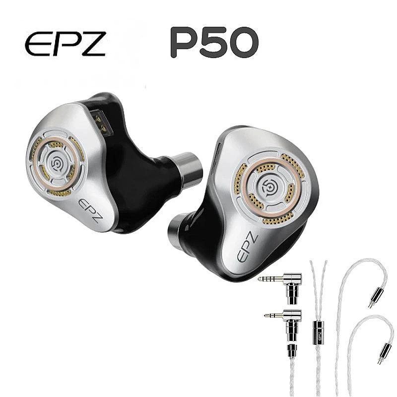 EPZ P50 1DD+2BA+2Planar Hybrid Drivers HiFi IEM 6N Single Crystal Copper Silver-Plated Earphone Cable 3.5+4.4 Replaceable Plug
EPZ P50 1DD+2BA+2Planar Hybrid Drivers HiFi IEM 6N Single Crystal Copper Silver-Plated Earphone Cable 3.5+4.4 Replaceable Plug