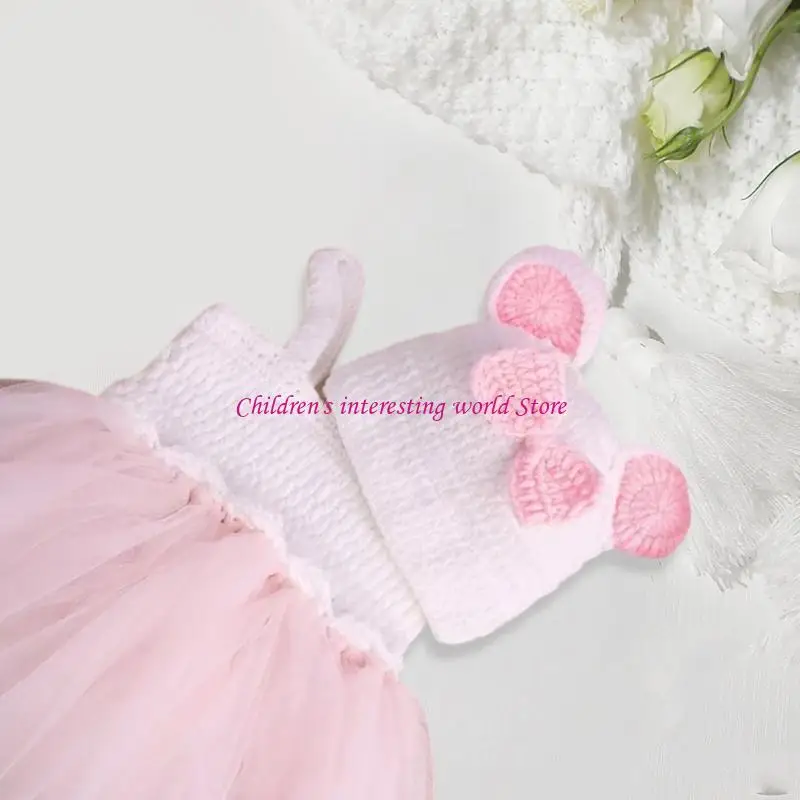 Объединение юбки для младенцев уютная вязаная шляпа с скользящим платьем для фотографии 0-1 месяц детских девочек наряд 425f 
Объединение юбки для младенцев уютная вязаная шляпа с скользящим платьем для фотографии 0-1 месяц детских девочек наряд 425f