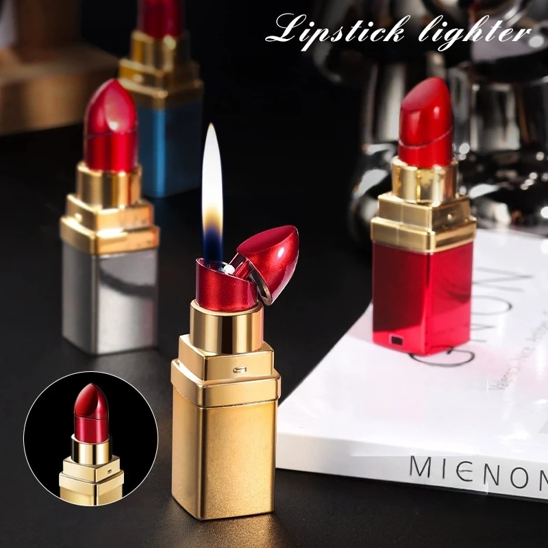 New Portable Mini Fashion Lipstick Inflatable Lighter Outdoor Personalized Open flame Lighter Cigarette Accessories Women's Gift
New Portable Mini Fashion Lipstick Inflatable Lighter Outdoor Personalized Open flame Lighter Cigarette Accessories Women's Gift
