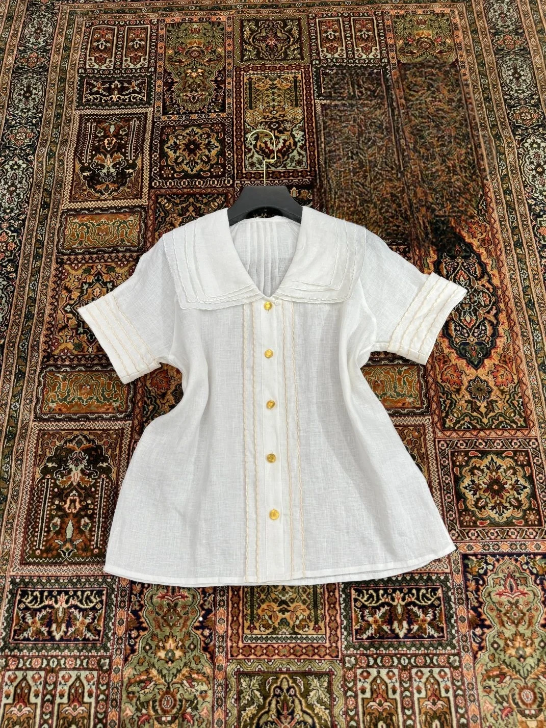 25 Summer Ladies' newruffled short sleeved shirt Female Clothing Shirt Top Women Blouse Women Clothing Woman Clothes
25 Summer Ladies' newruffled short sleeved shirt Female Clothing Shirt Top Women Blouse Women Clothing Woman Clothes