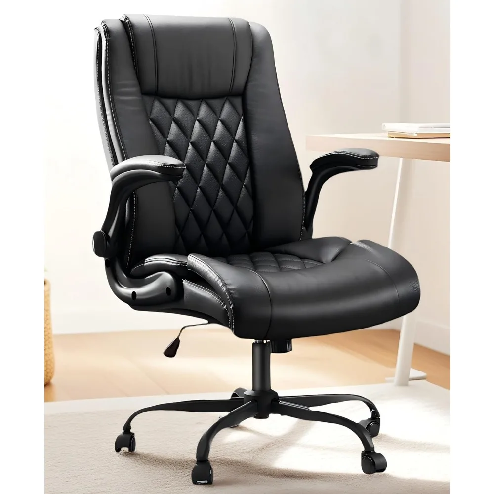 Executive Ergonomic Office Chair with Flip-up Armrests PU Leather Adjustable Height Swivel Rolling Dark
Executive Ergonomic Office Chair with Flip-up Armrests PU Leather Adjustable Height Swivel Rolling Dark