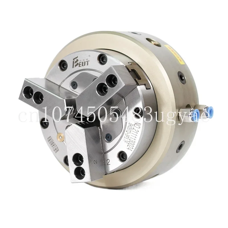 Front Three-Jaw Hollow Pneumatic Chuck Bk130160200qz through-Hole Automatic Lathe Fixture
Front Three-Jaw Hollow Pneumatic Chuck Bk130160200qz through-Hole Automatic Lathe Fixture