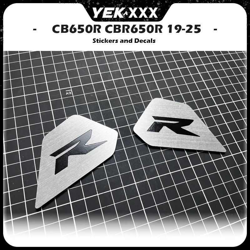 R Type R Emblem Metal Stickers Included with Stainless Steel Frame Side Cover Trim Covers For Honda CB650R CBR650R 2019-2025
R Type R Emblem Metal Stickers Included with Stainless Steel Frame Side Cover Trim Covers For Honda CB650R CBR650R 2019-2025