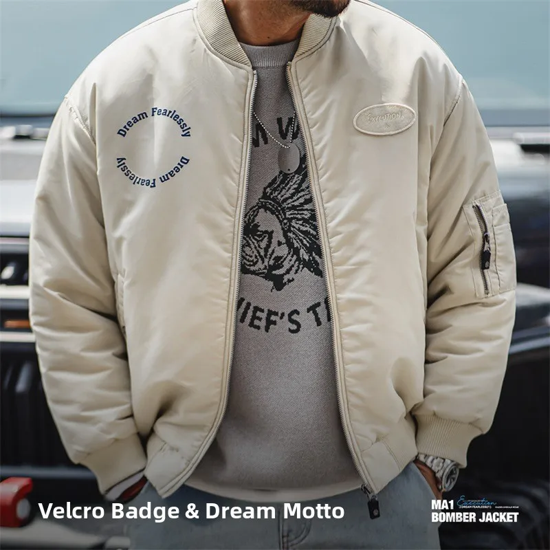 Мужская хлопковая куртка Maden MA Pilot: теплая бейсбольная куртка, верхняя одежда, рабочая одежда, американский повседневный стиль, осень-зима, уличная мода
Мужская хлопковая куртка Maden MA Pilot: теплая бейсбольная куртка, верхняя одежда, рабочая одежда, американский повседневный стиль, осень-зима, уличная мода