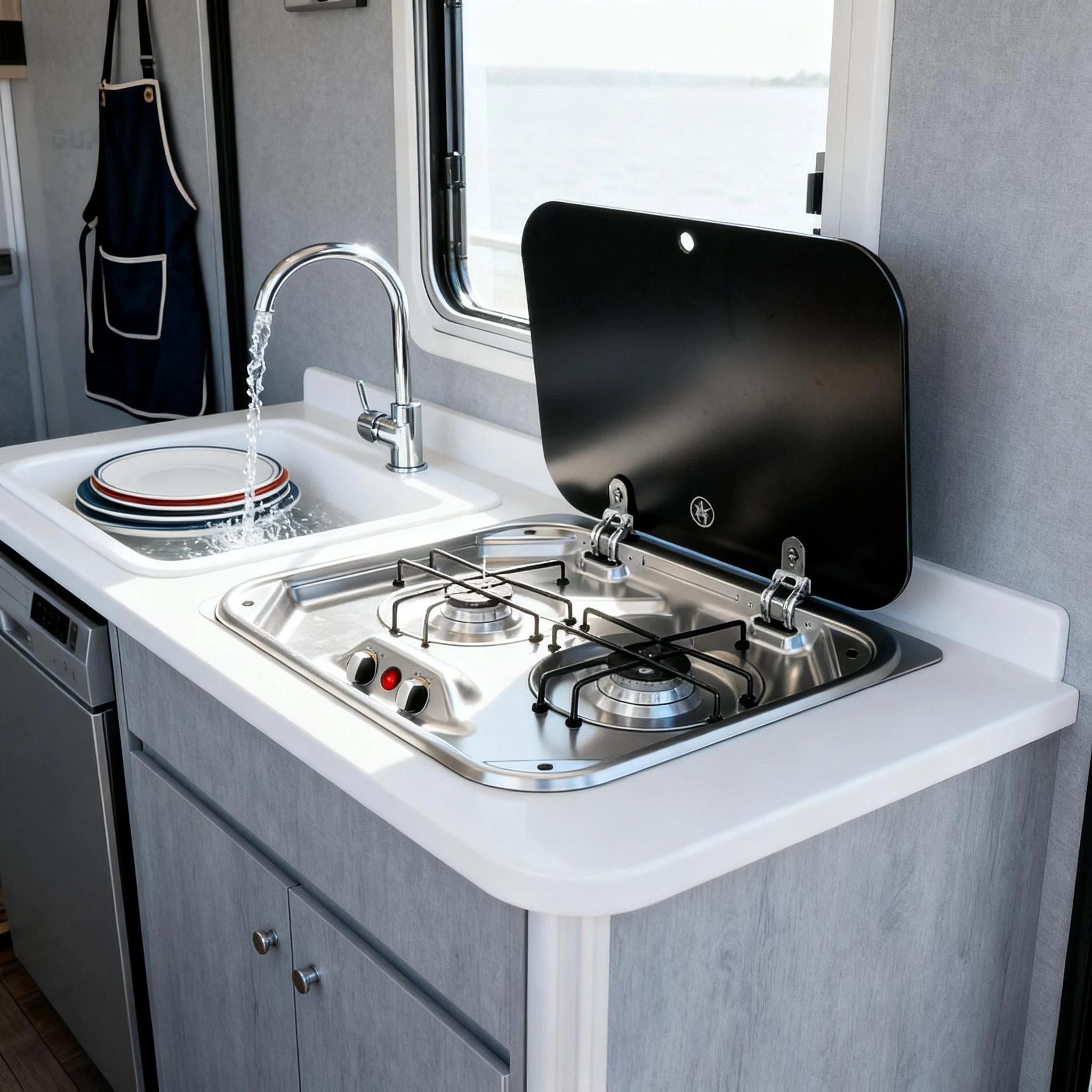 Wholesale Lightweight SS 304 Stainless Steel 2 Burner RV Campervan Caravan Gas Stove Electric Ignition Built-in Tempered Glass
Wholesale Lightweight SS 304 Stainless Steel 2 Burner RV Campervan Caravan Gas Stove Electric Ignition Built-in Tempered Glass