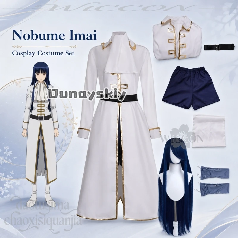 Anime Kingtama Cosplay Nobume Imai Costume Handsome White Long Coat Dress Pants Punk Blue Wigs Halloween Christmas Party Cos
Anime Kingtama Cosplay Nobume Imai Costume Handsome White Long Coat Dress Pants Punk Blue Wigs Halloween Christmas Party Cos