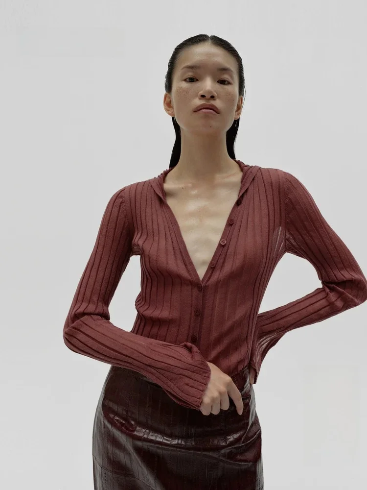 Edition Red Label Spring 2025 Navy Collar Silk Mohair Knitted Cardigan Long Sleeve Slim Fit Pure Color Button up Women's Knit...
Edition Red Label Spring 2025 Navy Collar Silk Mohair Knitted Cardigan Long Sleeve Slim Fit Pure Color Button up Women's Knit...