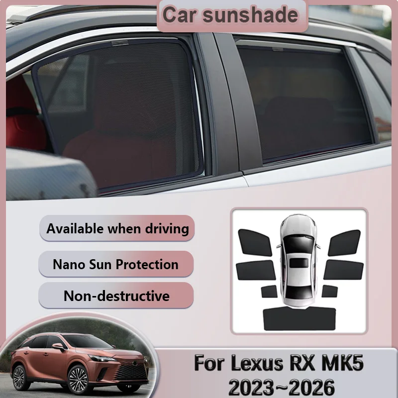 For Lexus RX 350 350h 2023~2026 2024 2025 Car Mesh Sunshades Window Magnetic Privacy Curtains Shade Sun Visors Auto Accessories
For Lexus RX 350 350h 2023~2026 2024 2025 Car Mesh Sunshades Window Magnetic Privacy Curtains Shade Sun Visors Auto Accessories
