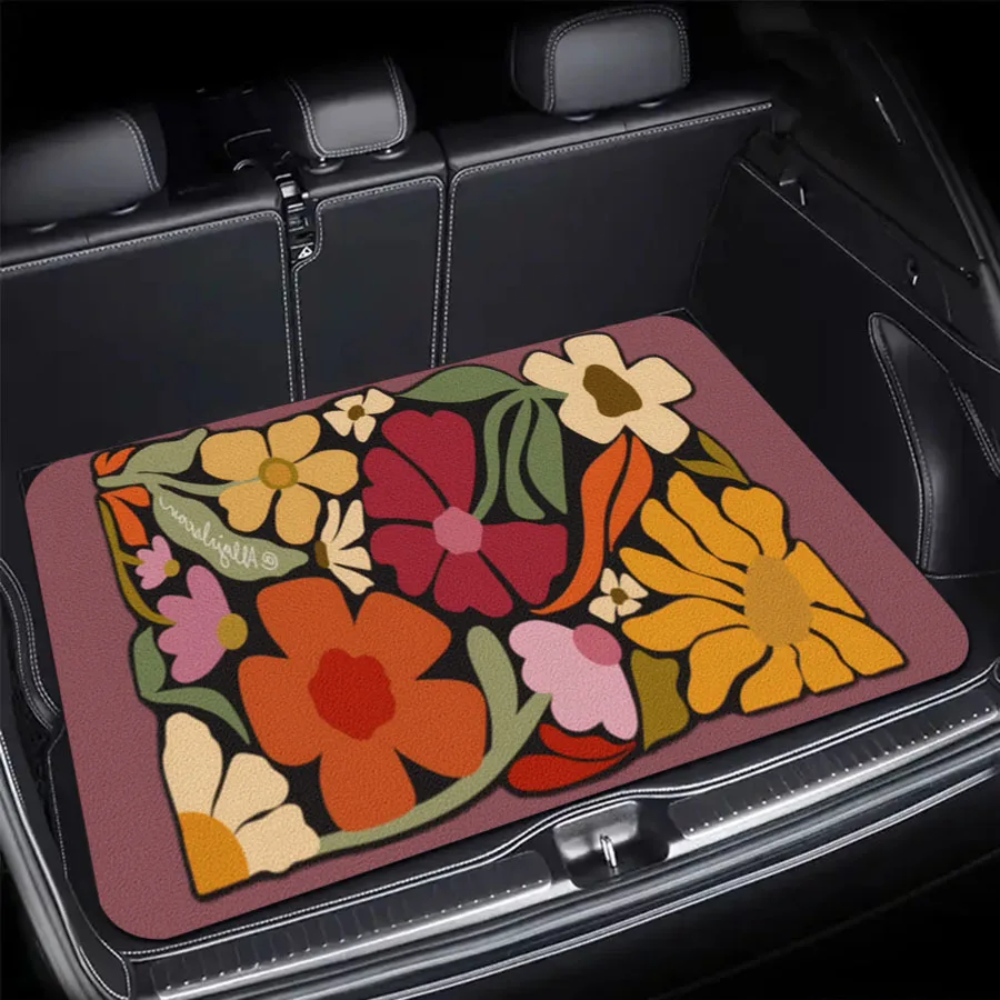 Retro Color Block Floral Print Car Trunk Cargo Mat Waterproof Liner Fit Sedan SUV Universal Auto Boot Protector Decor Pad
Retro Color Block Floral Print Car Trunk Cargo Mat Waterproof Liner Fit Sedan SUV Universal Auto Boot Protector Decor Pad