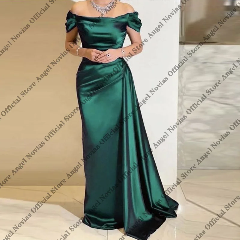 Customized Off Shoulder Green Bridesmaid Dresses 2026 with Side Skirt Wedding Party Dresses robe demoiselle d'honneur
Customized Off Shoulder Green Bridesmaid Dresses 2026 with Side Skirt Wedding Party Dresses robe demoiselle d'honneur