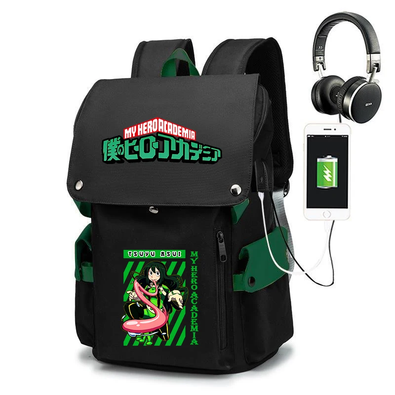 My Hero Academia Tsuyu Asui Print Backpack Large Capacity Girls School Bookbag
My Hero Academia Tsuyu Asui Print Backpack Large Capacity Girls School Bookbag