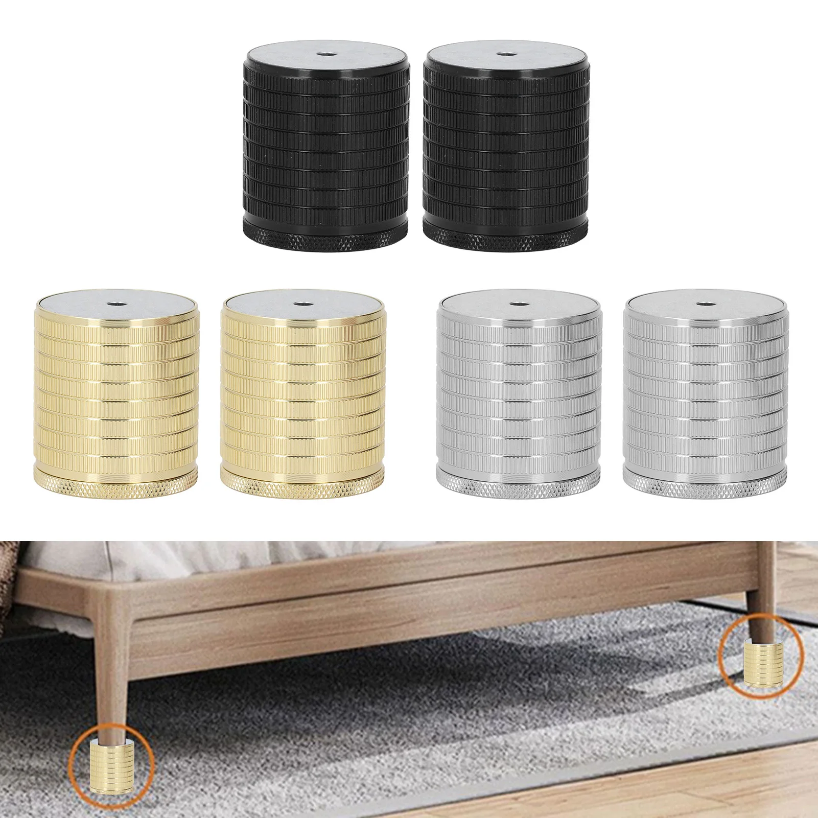 2Pcs Aluminum alloy Table Leg Risers Sofa Chair Furniture Feet Support 43-75mm Adjustable Height
2Pcs Aluminum alloy Table Leg Risers Sofa Chair Furniture Feet Support 43-75mm Adjustable Height