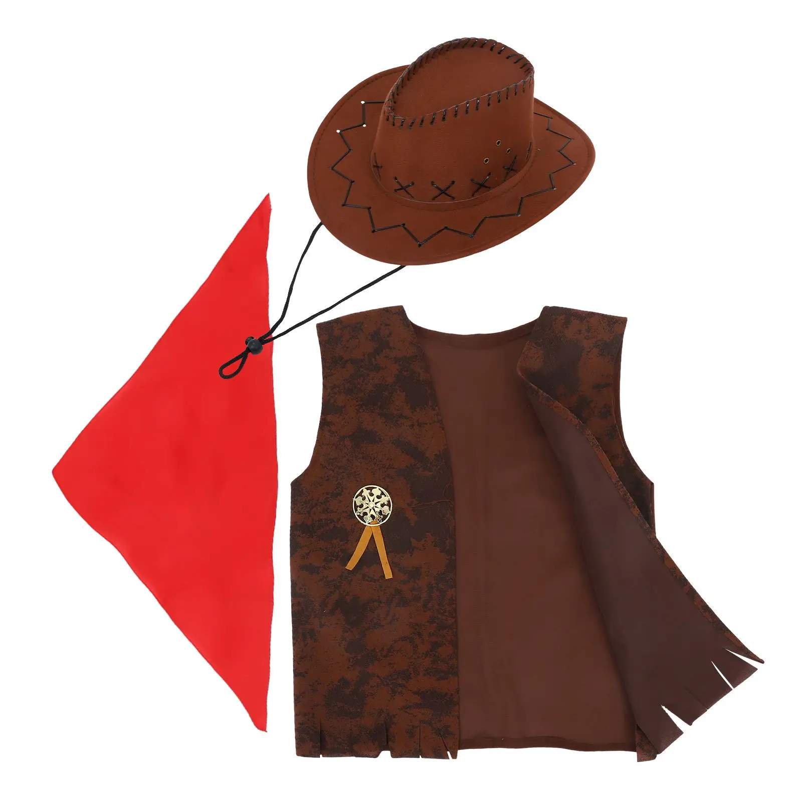 Costume Denim Cowgirl Hat Accessories for Men Women Kids Halloween Party Western Outfit Triangle Bandana
Costume Denim Cowgirl Hat Accessories for Men Women Kids Halloween Party Western Outfit Triangle Bandana