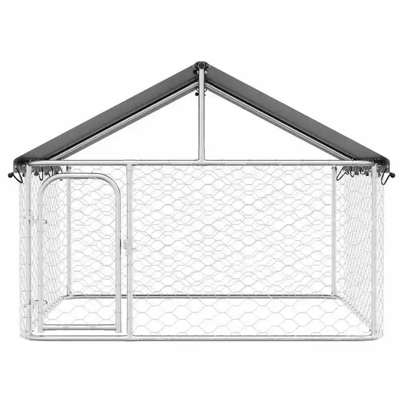 Dog Kennel Silver Galvanized steel, polyethylene Large Dog Kennel
Dog Kennel Silver Galvanized steel, polyethylene Large Dog Kennel