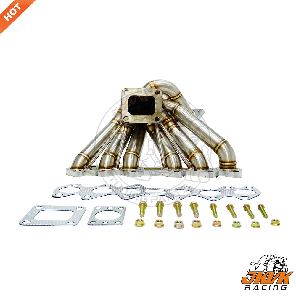 JKVK RACING 50mm T38 Wastegate T4 3mm Thick Steam Pipe Turbo Manifold For 2JZ-GTE 2JZ GTE Equal Length 1993-1998
JKVK RACING 50mm T38 Wastegate T4 3mm Thick Steam Pipe Turbo Manifold For 2JZ-GTE 2JZ GTE Equal Length 1993-1998