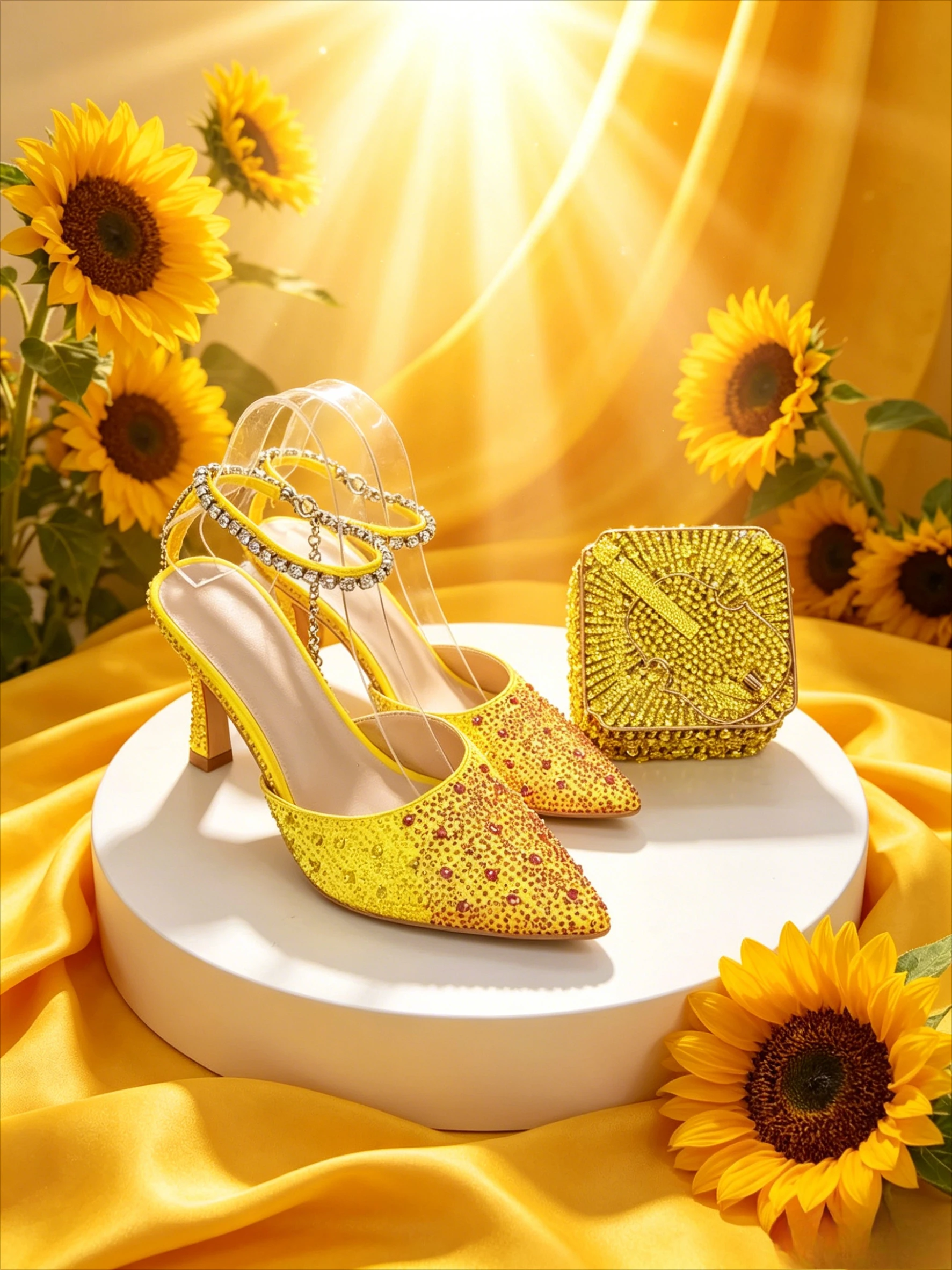 Gradient Full Diamond Crystal Fairy Heels Runway High Heels Fashion Shoes Party Evening Banquet Popular Shoes & Bag Set Tacones
Gradient Full Diamond Crystal Fairy Heels Runway High Heels Fashion Shoes Party Evening Banquet Popular Shoes & Bag Set Tacones