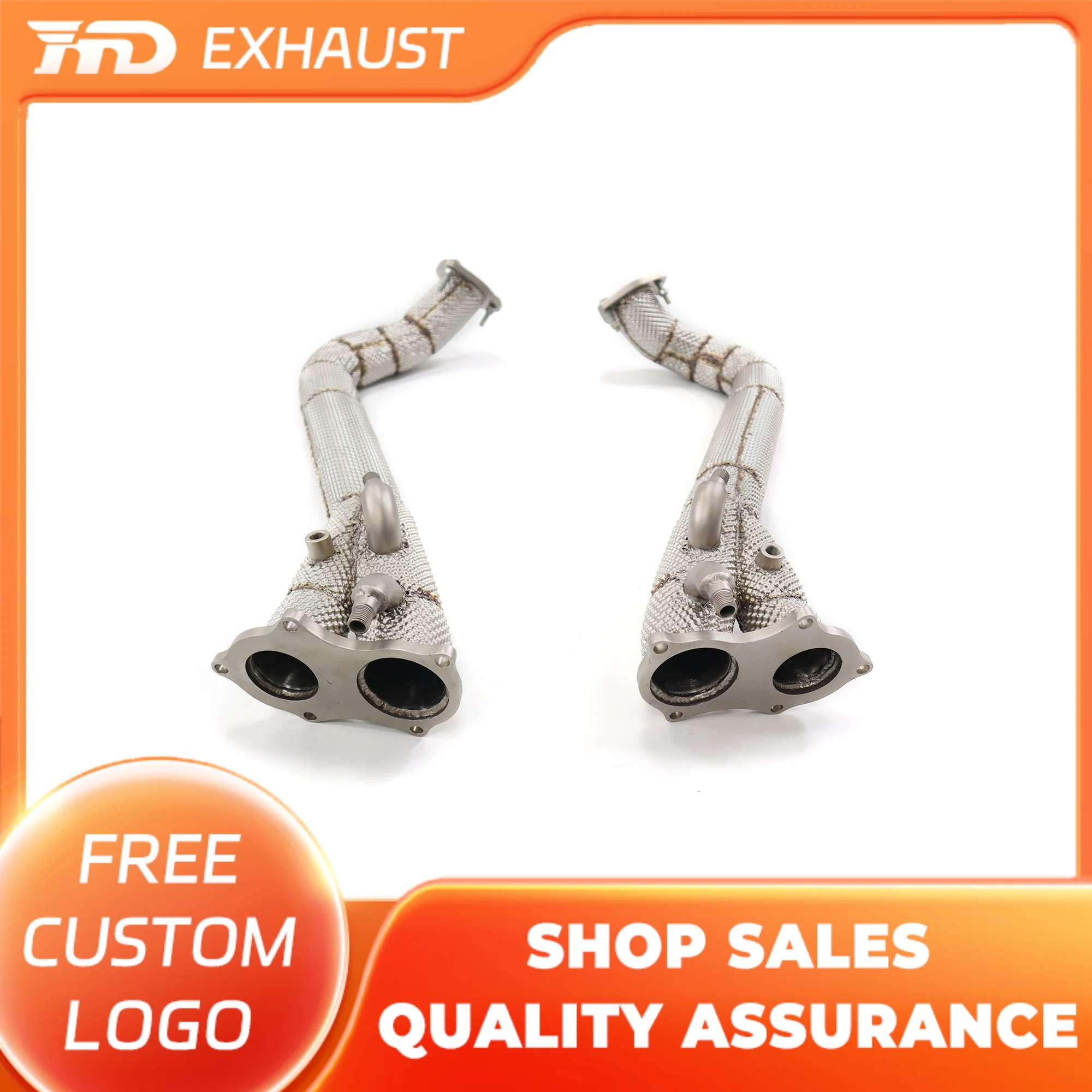 HMD Exhaust System High Flow Performance Downpipe for Porsche 718 GT4 4.0L With OPF Heat Shield Racing Pipe without catalysis
HMD Exhaust System High Flow Performance Downpipe for Porsche 718 GT4 4.0L With OPF Heat Shield Racing Pipe without catalysis