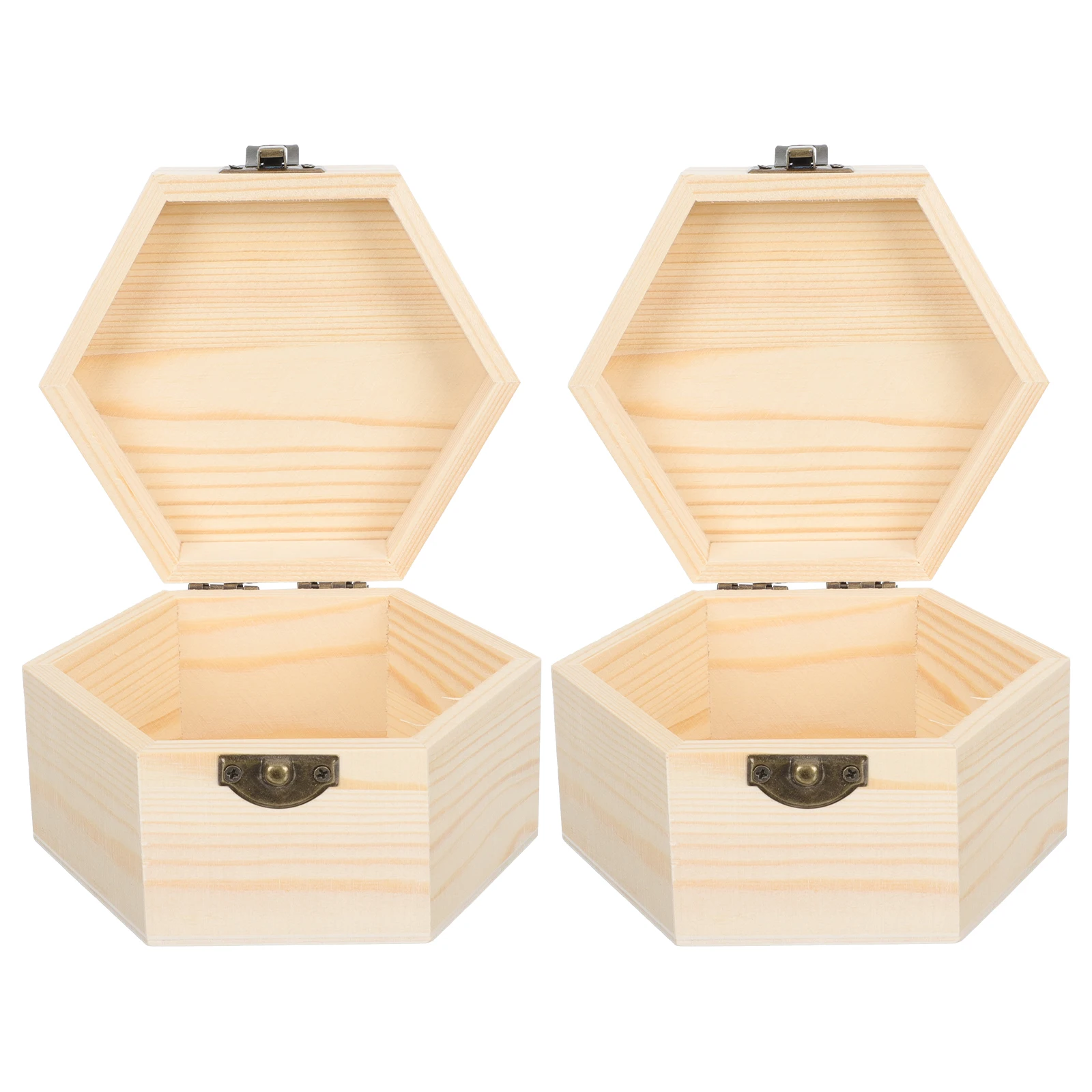 2Pcs Wooden Gift Jewelry Storage Box Box Hexagonal Jewelry Storage Household Case Crafts Thick Wood Natural Locks
2Pcs Wooden Gift Jewelry Storage Box Box Hexagonal Jewelry Storage Household Case Crafts Thick Wood Natural Locks
