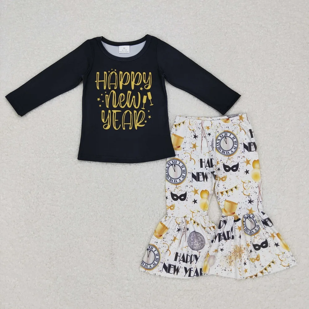 Wholesale Toddler Kids New Year Set Long Sleeves Shirt Children Outfit Baby Girls Balloon Bell Bottom Pants Holiday Clothes
Wholesale Toddler Kids New Year Set Long Sleeves Shirt Children Outfit Baby Girls Balloon Bell Bottom Pants Holiday Clothes