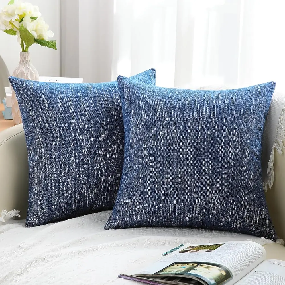 Chenille Decorative Throw Pillow Covers 20X20 Set Of 2, Farmhouse Textured Square Pillow Covers For Couch Sofa Bed Living Room,
Chenille Decorative Throw Pillow Covers 20X20 Set Of 2, Farmhouse Textured Square Pillow Covers For Couch Sofa Bed Living Room,