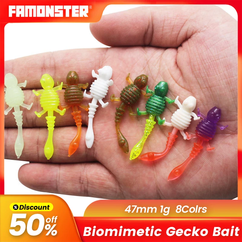 FAMONSTER Fishing Lure Biomimetic small gecko soft bait Luminus Lurre Silicone Gecco Wobblers Freshwater Fishing Supplies
FAMONSTER Fishing Lure Biomimetic small gecko soft bait Luminus Lurre Silicone Gecco Wobblers Freshwater Fishing Supplies