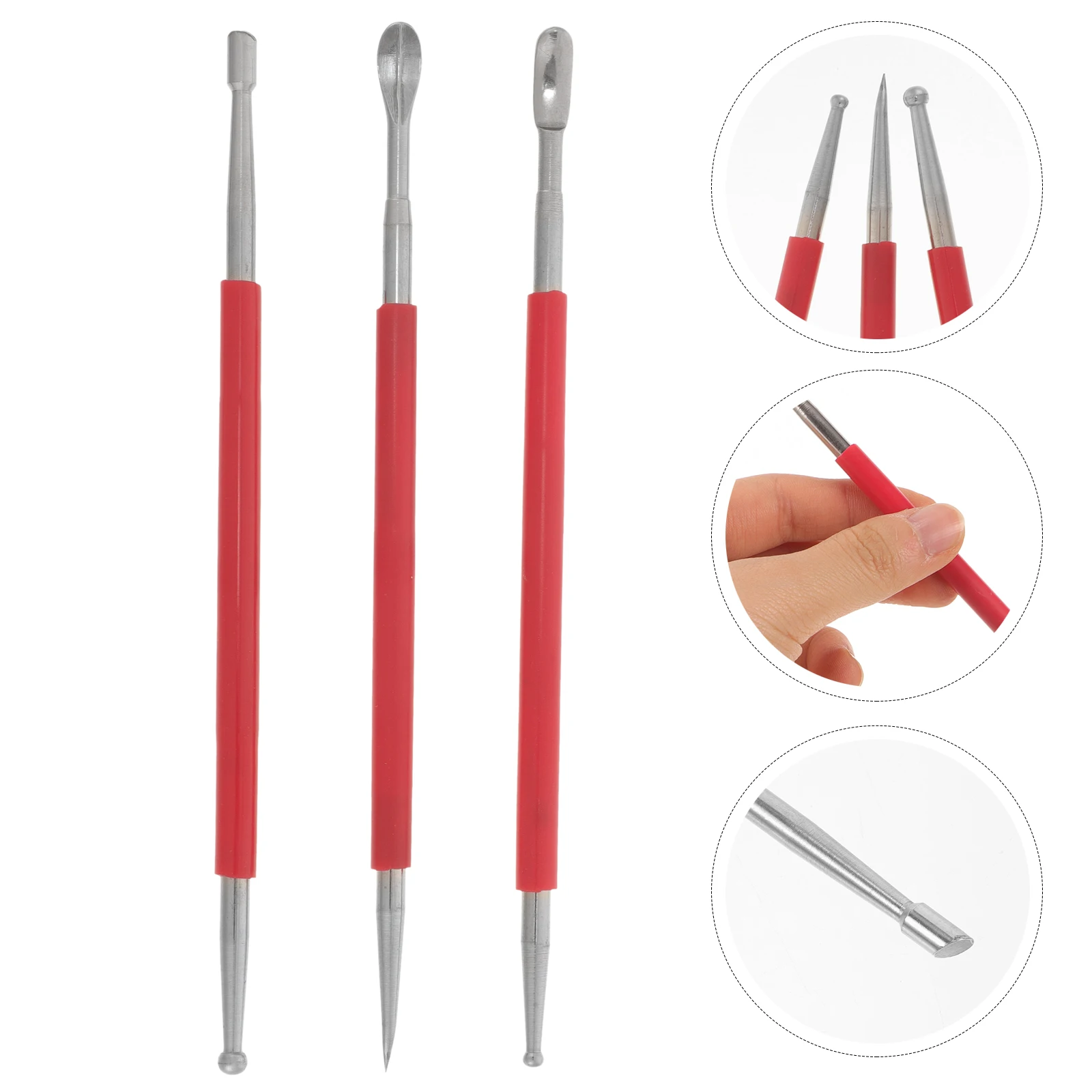 3Pcs Sculpture Kit Modeling Engraving Sculpting Modeling Clay Tools Sculpting Metal Tools Pottery Crafts Soft Clay Carving
3Pcs Sculpture Kit Modeling Engraving Sculpting Modeling Clay Tools Sculpting Metal Tools Pottery Crafts Soft Clay Carving