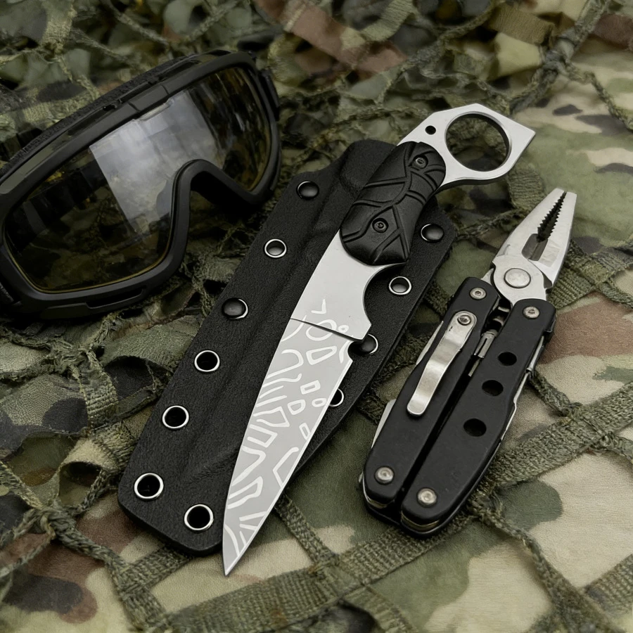 Прямой нож в оболочке для переноски на открытом воздухе, лезвие 7Cr13Mov, ручка G10, высокая твердость, острый нож для кемпинга, исследовательский нож
Прямой нож в оболочке для переноски на открытом воздухе, лезвие 7Cr13Mov, ручка G10, высокая твердость, острый нож для кемпинга, исследовательский нож