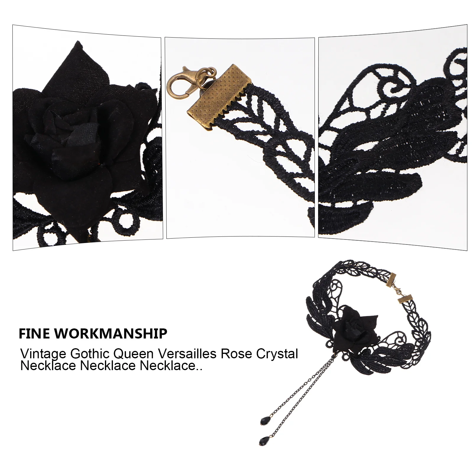 1pc Vampire Choker Collar Lace Rose Necklace Gothic Chic Collarbone Accessory For Women Girls Party Festival Neck Decor
1pc Vampire Choker Collar Lace Rose Necklace Gothic Chic Collarbone Accessory For Women Girls Party Festival Neck Decor